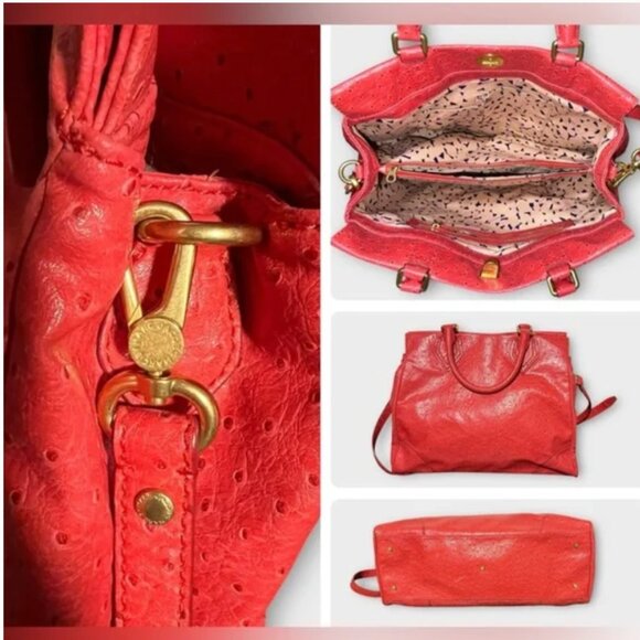 Marc by Marc Jacobs Ostrich Crossbody Tote EUC - Picture 2 of 2